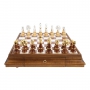 Exclusive chess set "Staunton Extra" 600140061 (gold/silver plated, marble top board) - photo 2