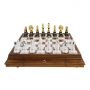 Exclusive chess set "Staunton Extra" 600140062 (black/white color, marble top board) - photo 2