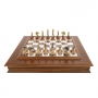 Exclusive chess set "Staunton large" 600140171 (brass/beech, marble chessboard) - photo 2
