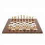 Exclusive chess set "Staunton large" 600140176 (brass/beech, gold/silver plated, elm root board) - photo 2