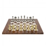 Exclusive chess set "Staunton large" 600140177 (solid brass, elm root board) - photo 2
