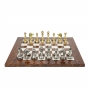 Exclusive chess set "Staunton large" 600140177 (solid brass, elm root board) - photo 3