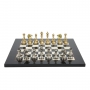 Exclusive chess set "Staunton large" 600140180 (solid brass, black board) - photo 3
