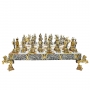 Luxury chess set "Vikings" 600140003 (bronze, gold/silver) - photo 2