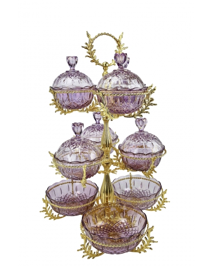 3-tier stand with crystal vases "Grand Opera" 600040041-1