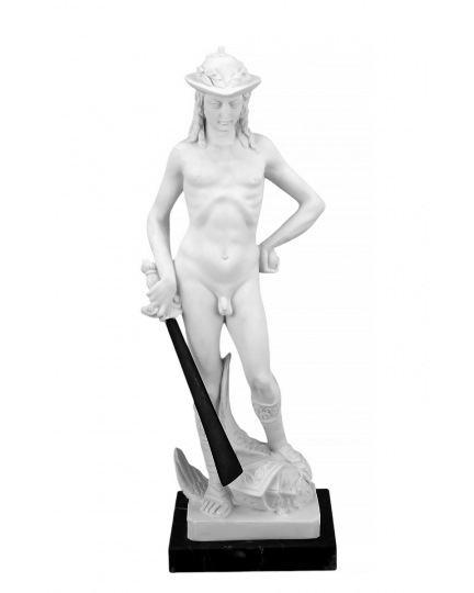 David by Donatello marble statuette 600030099-1