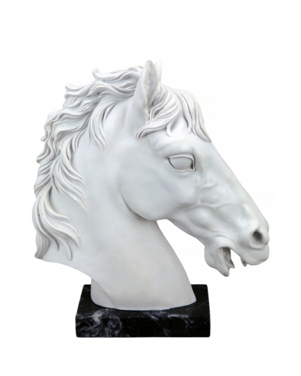 Horse head marble statuette 600030103-1