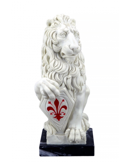 Lion Marzocco by Donatello marble statuette 600030078-1