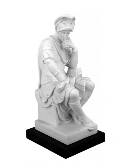 Lorenzo de'Medici the Magnificent by Michelangelo marble statuette 600030096-1