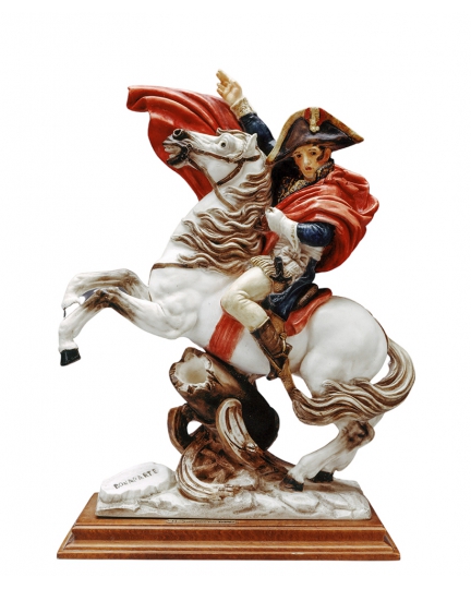 Napoleon on horseback marble statuette 600030045-1