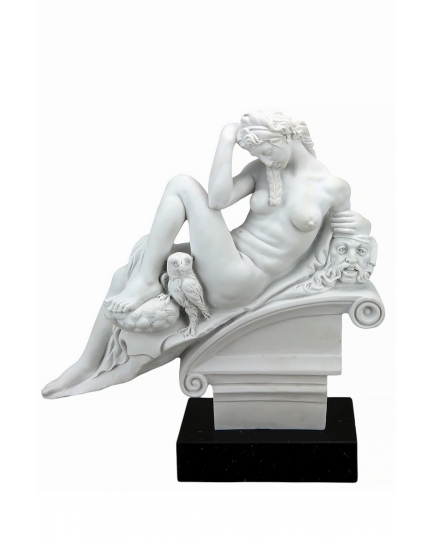 Night by Michelangelo marble statuette 600030097-1