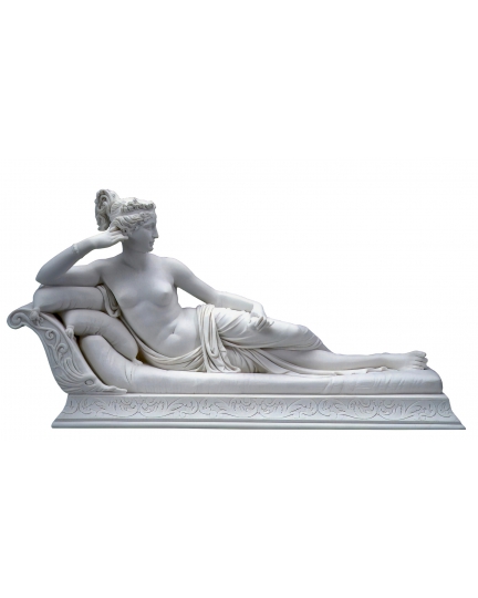 Pauline Borghese by Canova marble statuette 600030002-1
