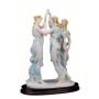 Marble sculpture of THREE GRACES  A.Santini 600030046 H40 cm - photo 2