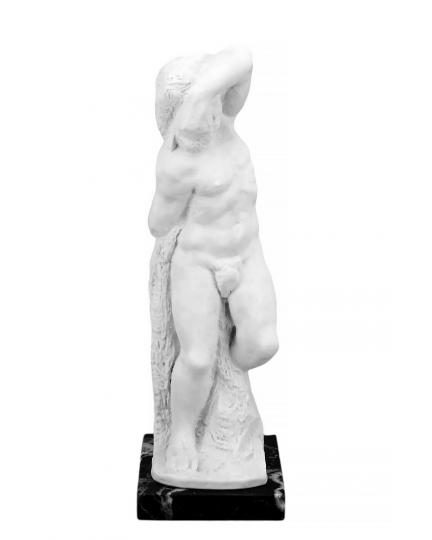 Young slave by Michelangelo marble statuette 600030091-1