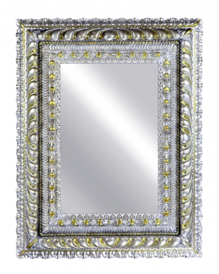 Rectangular mirror in a hand carved frame 300070038-1