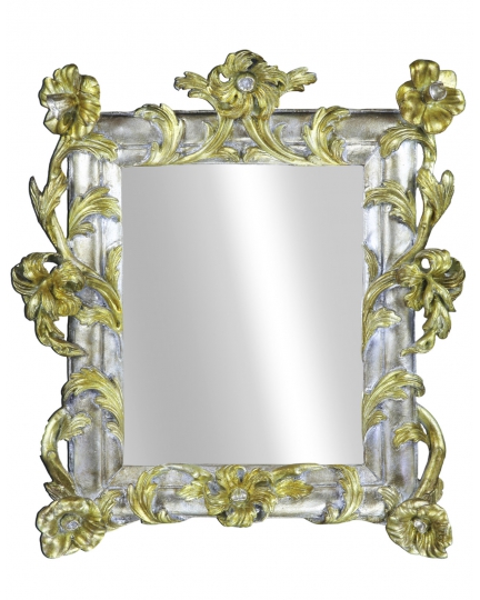 Rectangular mirror in a hand carved frame 300070055-1