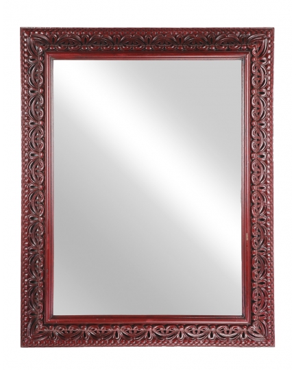 Rectangular mirror in a hand carved frame 300070075-1