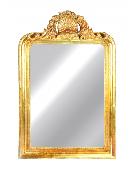 Rectangular mirror with top decoration 300070037-01