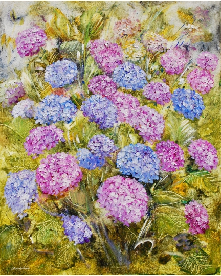 Luciano Pasquini painting "The breath of flowers" 400131642-1