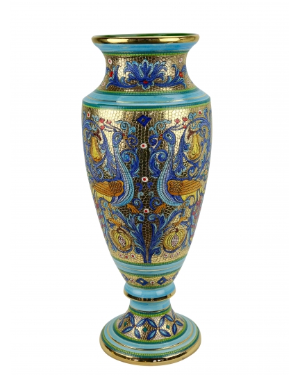 IMPERO VASE in the style of Byzantine mosaics H64cm from the "Gold&Azure" series
