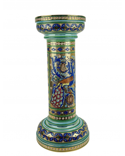 MEDIUM COLUMN in the style of Byzantine mosaics H71cm from the "Gold&Azure" series