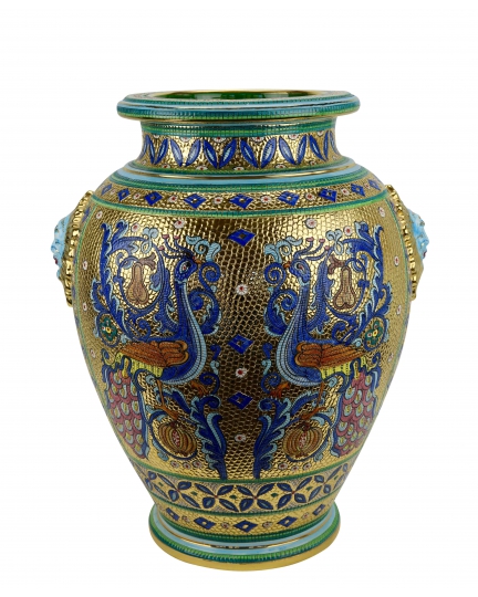 MEDIUM URN in the style of Byzantine mosaics H55cm from the "Gold&Azure" series