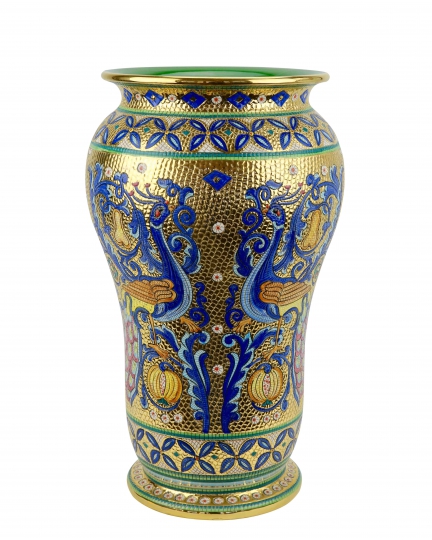 UMBRELLA STAND №2 in the style of Byzantine mosaics H49cm from the "Gold&Azure" series
