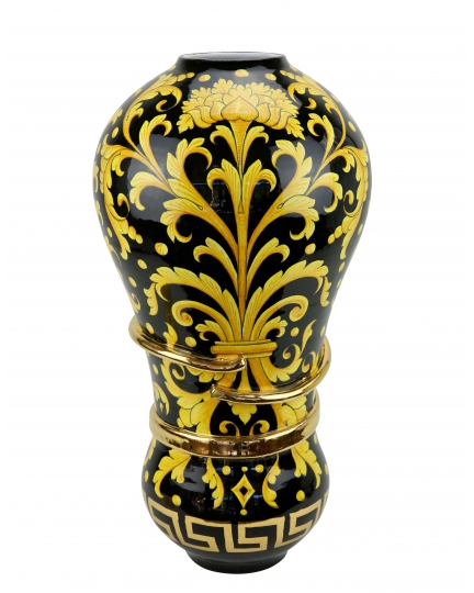 ORIGINAL FORM VASE H56cm from the "Yellow on Black" series