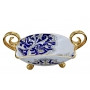BOWL with two gold handles  29х43 cm from the "Blue on White" series - photo 2